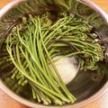 ぽれぽれ2000's cooksnap of when they made わらびの灰汁抜き❇️小麦粉で.