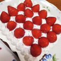 たはぴのかか's cooksnap of when they made 市販のスポンジでデコレーションケーキ♡.