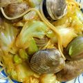 pchan♪'s cooksnap of when they made あさりとキャベツの酒蒸しパスタ♪.
