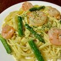 ☆さぶ☆☆'s cooksnap of when they made 絶品！海老とアスパラのクリームパスタ.