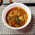 めぐ＊ぴぃ's cooksnap of when they made 簡単♪小松菜とお揚げのお味噌汁☆.
