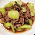 クックFYBCUV☆'s cooksnap of when they made 牛肉とチンゲン菜のオイスターソース炒め.