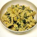 meym1128's cooksnap of when they made 新玉ねぎの葉っぱの卵とじ.