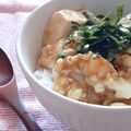 もすろー's cooksnap of when they made お手軽☆お豆腐と天かすの卵とじ丼.