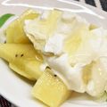 horseland's cooksnap of when they made 【朝】はちみつキゥイヨーグルト！.