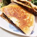 ゆるмαмα's cooksnap of when they made ソースコロッケ♪ホットサンド.