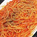 akiyuママ's cooksnap of when they made 休日パスタ♪子供が大好きアマトリチャーナ.