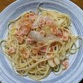 ぬまづわらい's cooksnap of when they made 生桜えびと新玉ねぎのペペロンチーノ.
