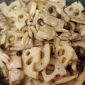 churu's cooksnap of when they made 鶏もも肉とレンコンの甘酢炒め◎さっぱり.
