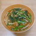 Emihann's cooksnap of when they made **ニラと玉ねぎのおみそ汁**.