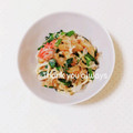 まあまま☆0403's cooksnap of when they made さつま揚げの焼きうどん♪.