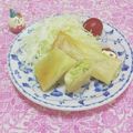 みかかめ's cooksnap of when they made じゃことキャベツ、チーズ春巻き♬.