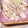 knkmym's cooksnap of when they made ＊ブラマヨ！ベーコントースト＊.