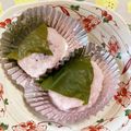 あき☆kitchen's cooksnap of when they made 冷凍庫ごはんで桜餅❀.
