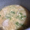 chun♩'s cooksnap of when they made (σ・∀・)σ 「かき玉スープ餃子」.