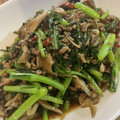 ねこしま25's cooksnap of when they made 春菊とひき肉と厚揚げのオイスター炒め.