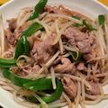 ちゃぴ☆まま's cooksnap of when they made もやしと豚こま肉の青椒肉絲.