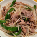ちゃぴ☆まま's cooksnap of when they made もやしと豚こま肉の青椒肉絲.