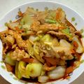 ♪ゆかたん♡'s cooksnap of when they made チンゲン菜と白菜と豚バラ肉の味噌炒め.