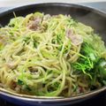 ｸﾏﾘｴ's cooksnap of when they made レモン香る豆苗豚塩焼きそば.