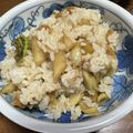 クック8J0LFQ☆'s cooksnap of when they made 我が家の大好物！《山ウドの混ぜご飯》.