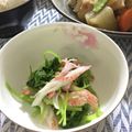 フジぽん's cooksnap of when they made ☆みつ葉とカニカマのわさび正油和え☆.
