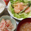 たけうちーの's cooksnap of when they made 梅ともやしのナムル風.