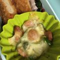 mantacarp's cooksnap of when they made レンジで1分お弁当♪チーズ&トマト.