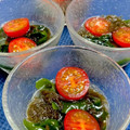 やよい・M's cooksnap of when they made ミニトマトとわかめのもずく酢.