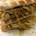 ベティ３'s cooksnap of when they made キャベツとベーコンのカレーサンドイッチ.