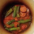 inLondon's cooksnap of when they made ウィンナー＆オクラのカレー風煮びたし.