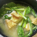 ☆ミルミル's cooksnap of when they made 厚揚げと小松菜のお味噌汁.