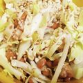 ブランシュkuu's cooksnap of when they made 簡単！旨い！納豆とキャベツのコールスロー.