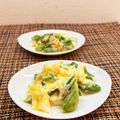 horseland's cooksnap of when they made スナップエンドウとゆで卵のサラダ.