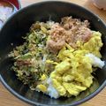 なちん3's cooksnap of when they made 昼食に☆ツナで子供大好きそぼろ丼！？☆.
