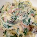 クック30KO1H☆'s cooksnap of when they made ほうれん草のクリームパスタ.