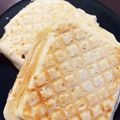 Tocchan128's cooksnap of when they made 鯛焼き風！ホットサンドメーカーで三角焼き.