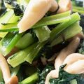 のんのんSTELLA's cooksnap of when they made 小松菜としめじのマヨポン炒め.