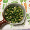 おはなすき's cooksnap of when they made カブ葉と油揚げ炒め.