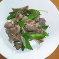 たけなる's cooksnap of when they made 絹さやと豚バラのポン酢炒め.