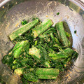 ぎんのじママ's cooksnap of when they made ほうれん草とオクラのごま和え.