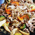 sugar_town's cooksnap of when they made 簡単☆すき焼のタレで甘辛の肉野菜炒め.