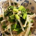 にゃんこりんご's cooksnap of when they made ニラもやし胡麻サラダ.