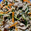 愛とココ's cooksnap of when they made 孤独のグルメ再現！もやしと肉のピリ辛炒め.