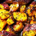 チャレンジャ's cooksnap of when they made 手軽に♪揚げない大学いも〜.