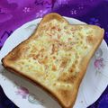 ankotetu's cooksnap of when they made 明太子チーズ風トースト（三島の・あかり）.