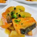 あん桔ばぁば's cooksnap of when they made m秋鮭(生鮭)とじゃがいもの甘辛炒め.