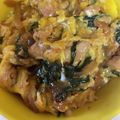 だのま's cooksnap of when they made 卵１つで簡単！ふわとろ卵の親子丼✿.