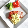 bazinga's cooksnap of when they made 米粉でサクッと軽い！鮭のムニエル.