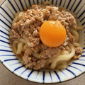 HaRUmam126's cooksnap of when they made コク旨！キムマヨそぼろ釜玉うどん.